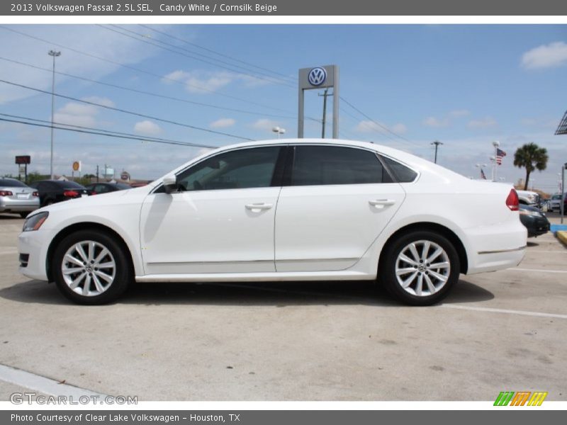 Candy White / Cornsilk Beige 2013 Volkswagen Passat 2.5L SEL