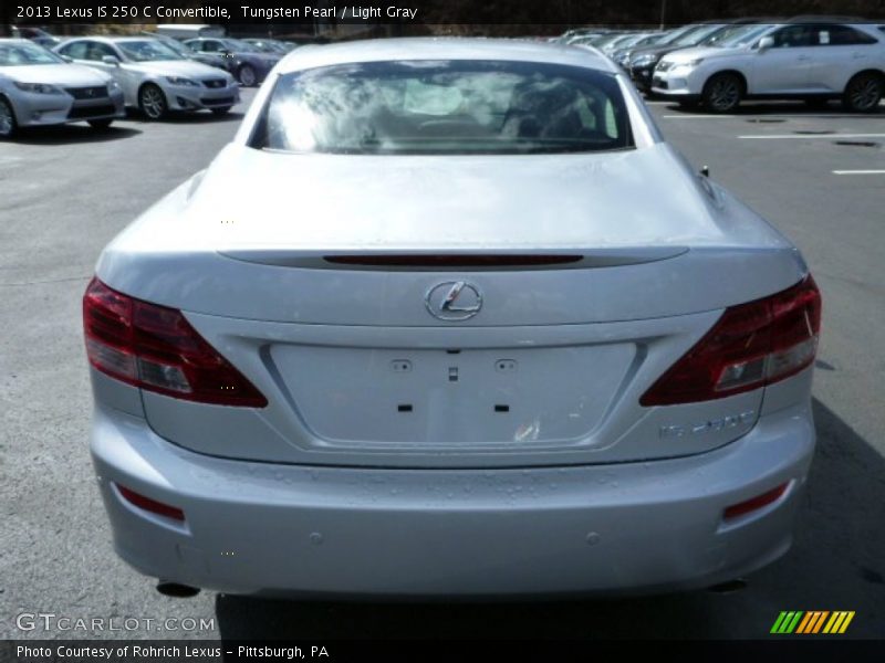 Tungsten Pearl / Light Gray 2013 Lexus IS 250 C Convertible