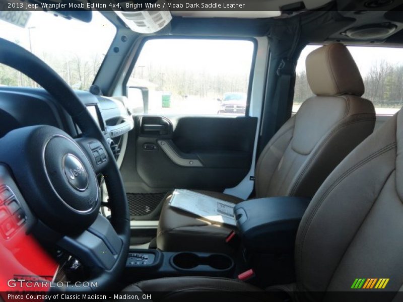Bright White / Moab Dark Saddle Leather 2013 Jeep Wrangler Moab Edition 4x4