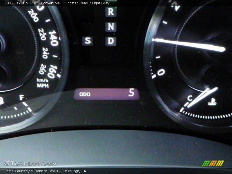 Tungsten Pearl / Light Gray 2013 Lexus IS 250 C Convertible