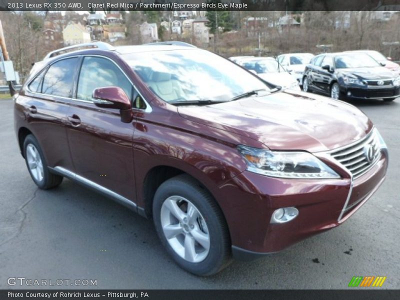 Claret Red Mica / Parchment/Espresso Birds Eye Maple 2013 Lexus RX 350 AWD