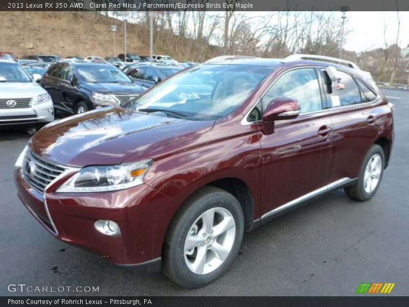 Claret Red Mica / Parchment/Espresso Birds Eye Maple 2013 Lexus RX 350 AWD