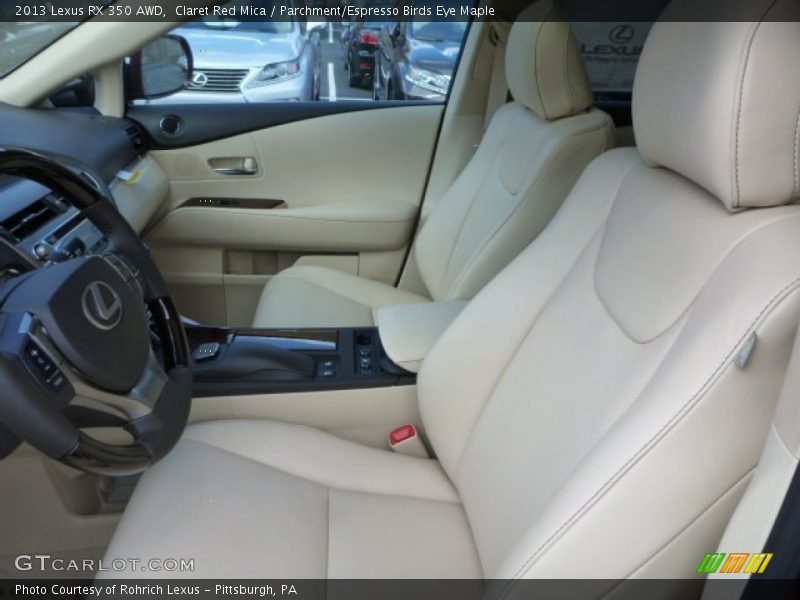 Claret Red Mica / Parchment/Espresso Birds Eye Maple 2013 Lexus RX 350 AWD