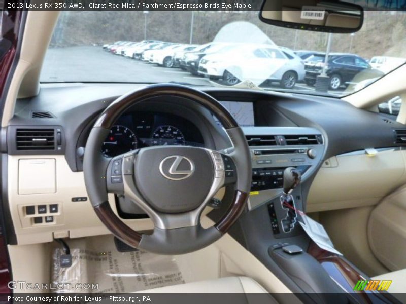 Claret Red Mica / Parchment/Espresso Birds Eye Maple 2013 Lexus RX 350 AWD