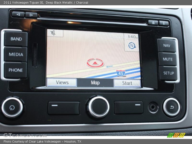 Deep Black Metallic / Charcoal 2011 Volkswagen Tiguan SE