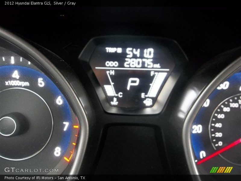 Silver / Gray 2012 Hyundai Elantra GLS