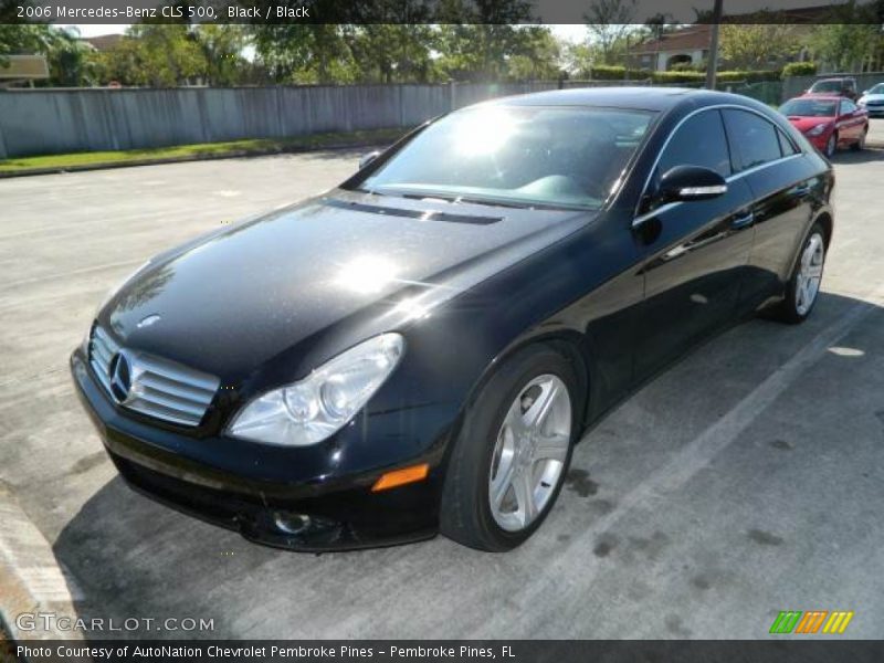 Black / Black 2006 Mercedes-Benz CLS 500
