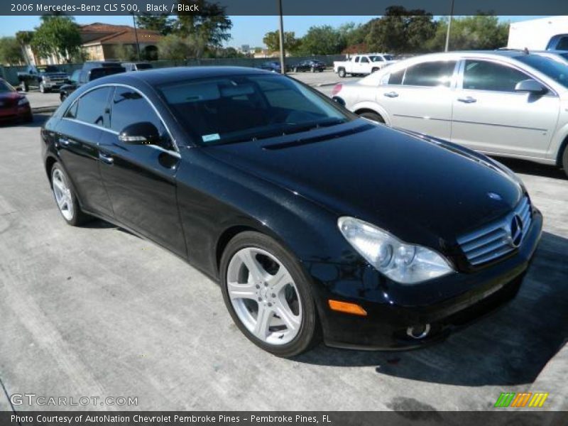 Black / Black 2006 Mercedes-Benz CLS 500