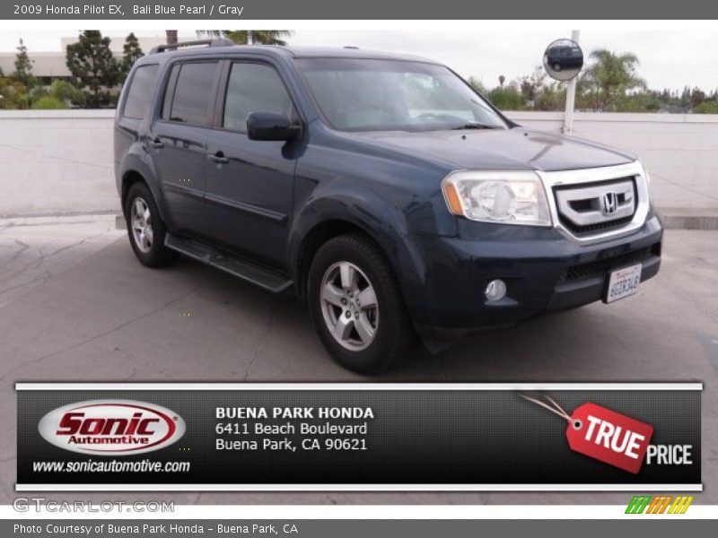 Bali Blue Pearl / Gray 2009 Honda Pilot EX