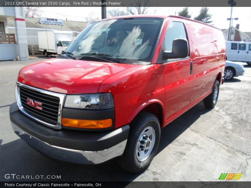Fire Red / Medium Pewter 2013 GMC Savana Van 2500 Cargo