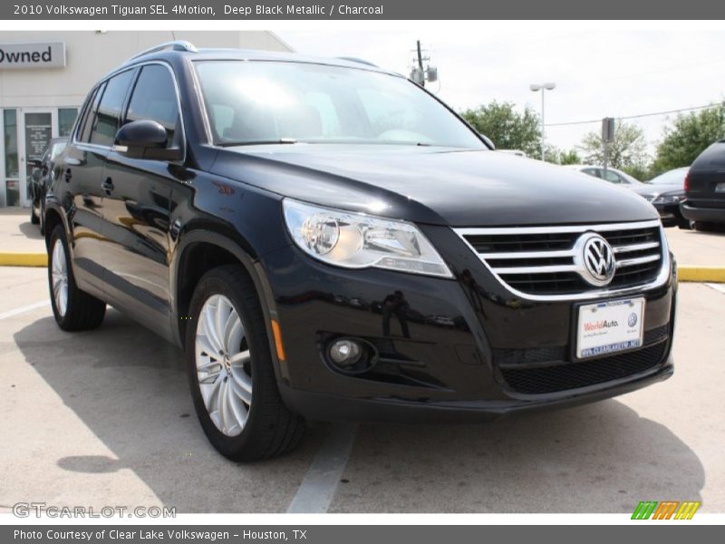 Deep Black Metallic / Charcoal 2010 Volkswagen Tiguan SEL 4Motion