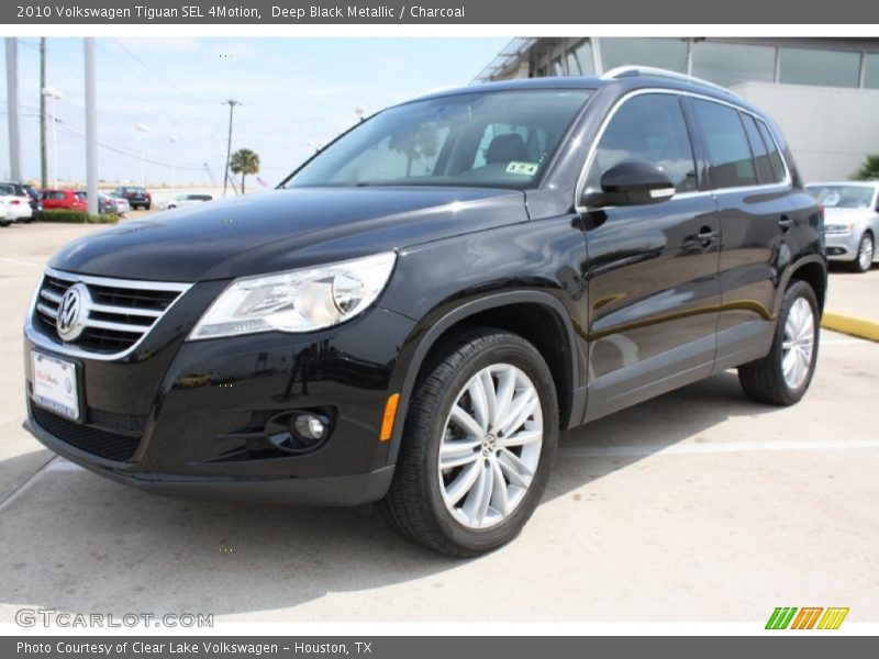 Deep Black Metallic / Charcoal 2010 Volkswagen Tiguan SEL 4Motion