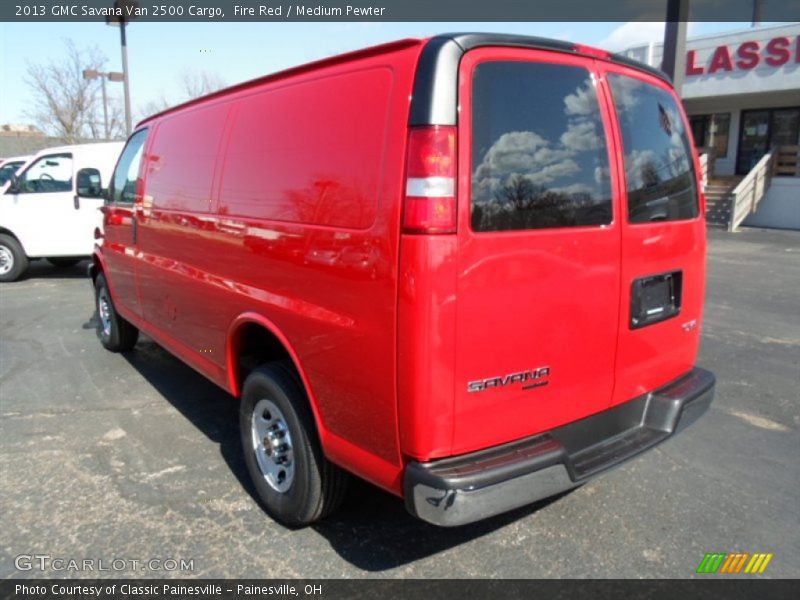 Fire Red / Medium Pewter 2013 GMC Savana Van 2500 Cargo