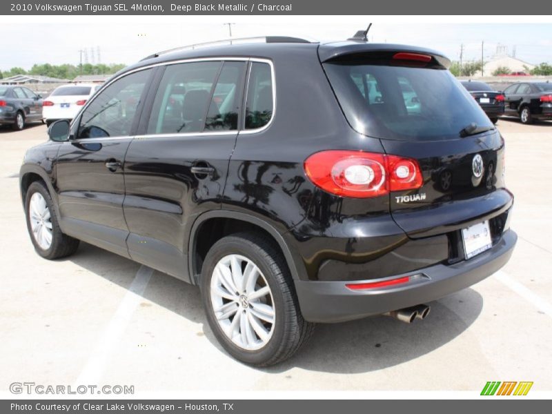 Deep Black Metallic / Charcoal 2010 Volkswagen Tiguan SEL 4Motion