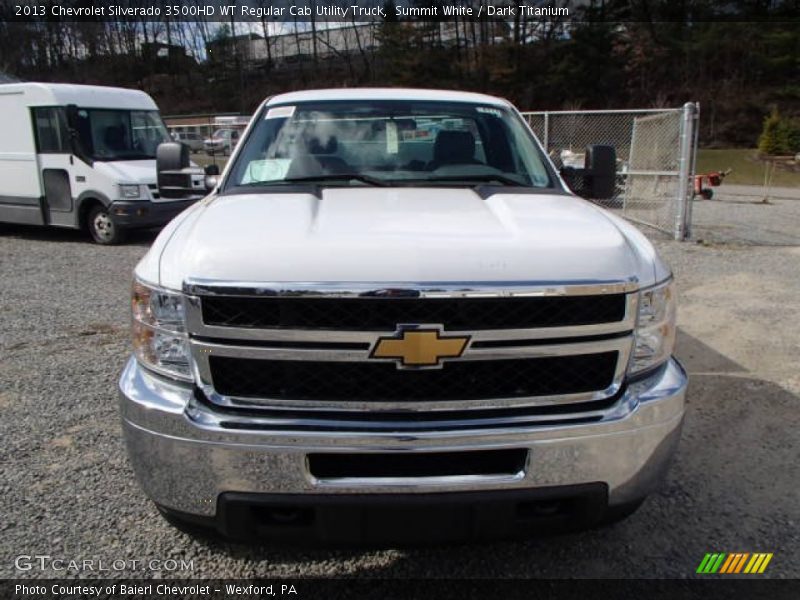 Summit White / Dark Titanium 2013 Chevrolet Silverado 3500HD WT Regular Cab Utility Truck