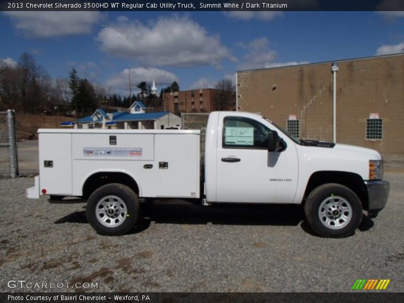 Summit White / Dark Titanium 2013 Chevrolet Silverado 3500HD WT Regular Cab Utility Truck