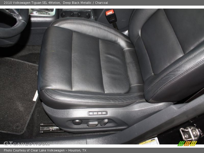 Deep Black Metallic / Charcoal 2010 Volkswagen Tiguan SEL 4Motion