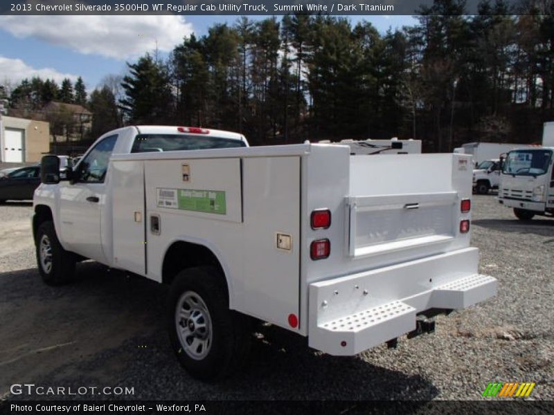 Summit White / Dark Titanium 2013 Chevrolet Silverado 3500HD WT Regular Cab Utility Truck