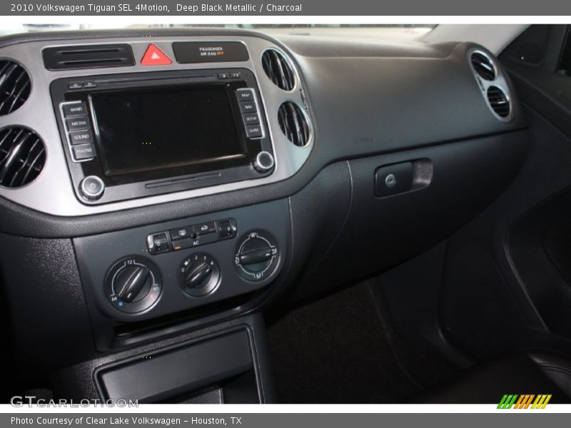 Deep Black Metallic / Charcoal 2010 Volkswagen Tiguan SEL 4Motion