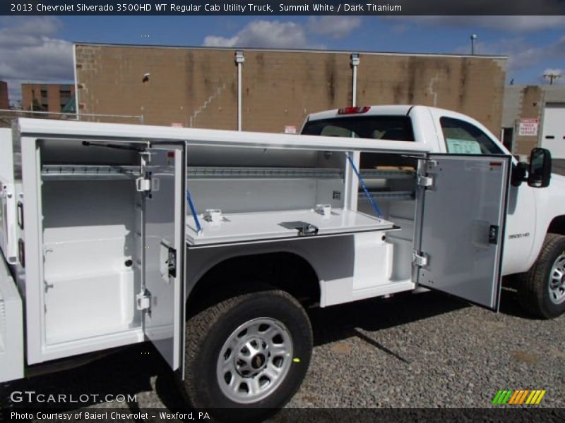 Summit White / Dark Titanium 2013 Chevrolet Silverado 3500HD WT Regular Cab Utility Truck