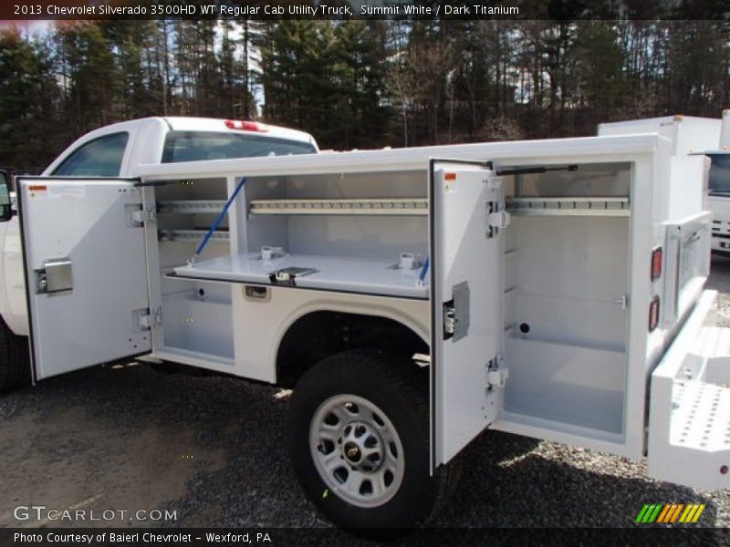 Summit White / Dark Titanium 2013 Chevrolet Silverado 3500HD WT Regular Cab Utility Truck