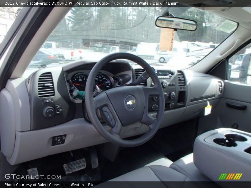 Summit White / Dark Titanium 2013 Chevrolet Silverado 3500HD WT Regular Cab Utility Truck