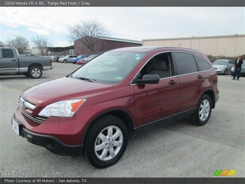 Tango Red Pearl / Gray 2009 Honda CR-V EX