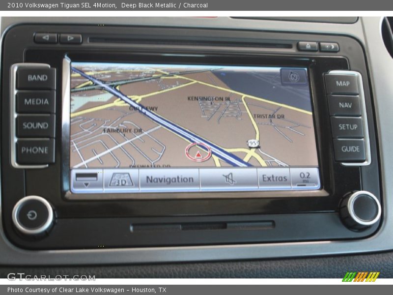 Deep Black Metallic / Charcoal 2010 Volkswagen Tiguan SEL 4Motion