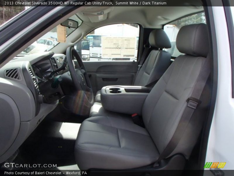 Summit White / Dark Titanium 2013 Chevrolet Silverado 3500HD WT Regular Cab Utility Truck