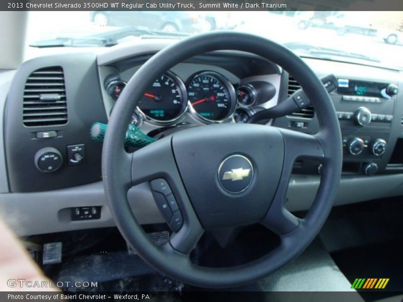 Summit White / Dark Titanium 2013 Chevrolet Silverado 3500HD WT Regular Cab Utility Truck