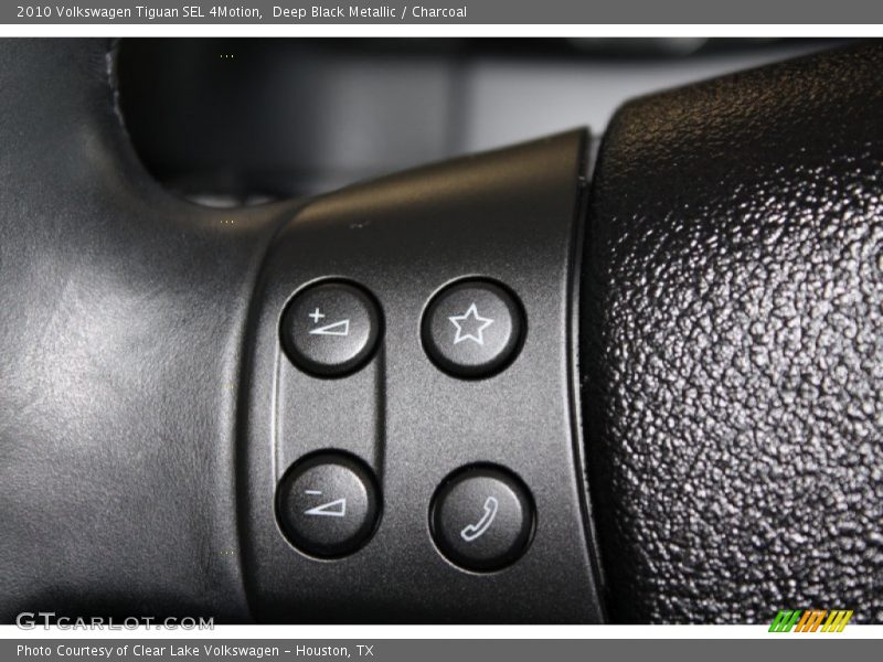 Deep Black Metallic / Charcoal 2010 Volkswagen Tiguan SEL 4Motion