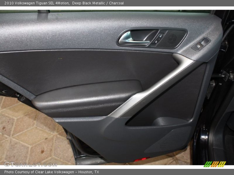 Deep Black Metallic / Charcoal 2010 Volkswagen Tiguan SEL 4Motion