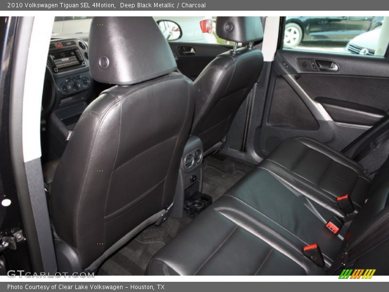 Deep Black Metallic / Charcoal 2010 Volkswagen Tiguan SEL 4Motion