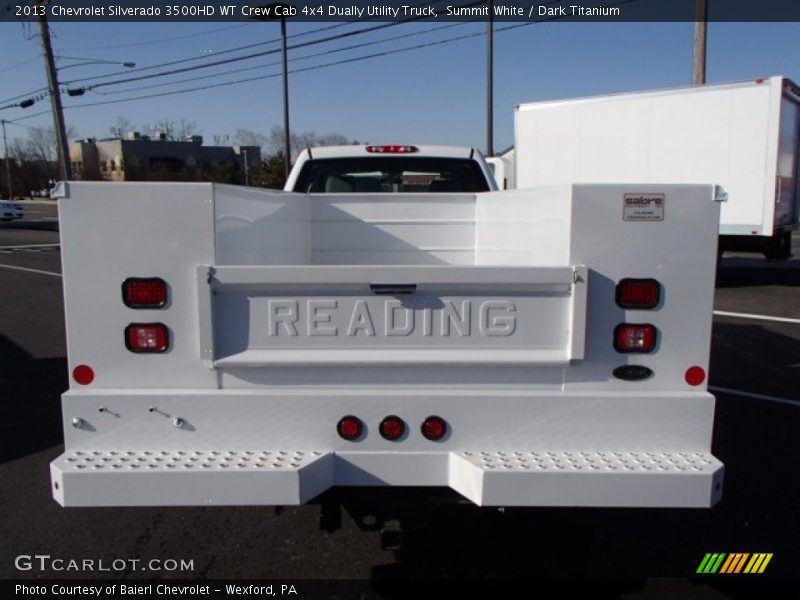 Summit White / Dark Titanium 2013 Chevrolet Silverado 3500HD WT Crew Cab 4x4 Dually Utility Truck