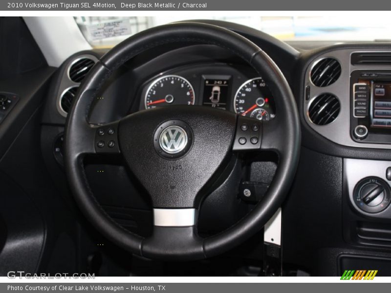 Deep Black Metallic / Charcoal 2010 Volkswagen Tiguan SEL 4Motion