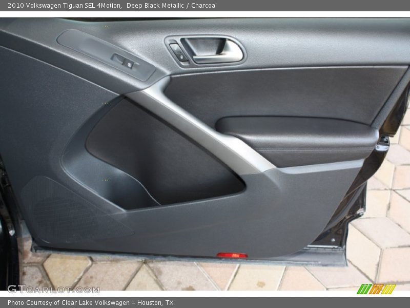 Deep Black Metallic / Charcoal 2010 Volkswagen Tiguan SEL 4Motion