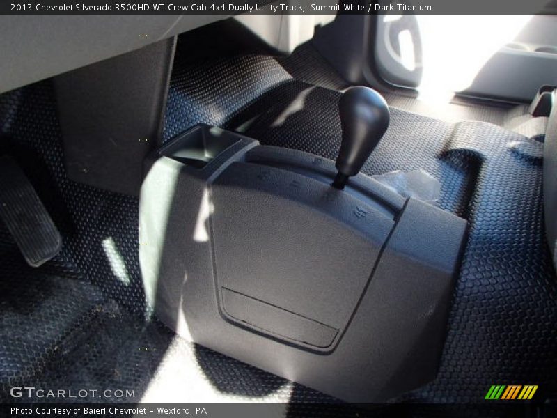 Summit White / Dark Titanium 2013 Chevrolet Silverado 3500HD WT Crew Cab 4x4 Dually Utility Truck