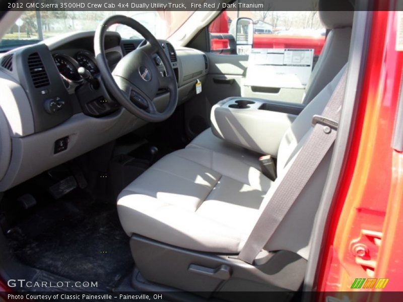 Fire Red / Dark Titanium 2012 GMC Sierra 3500HD Crew Cab 4x4 Dually Utility Truck