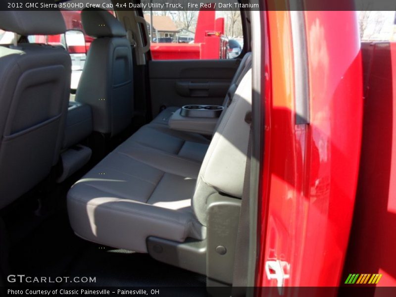 Fire Red / Dark Titanium 2012 GMC Sierra 3500HD Crew Cab 4x4 Dually Utility Truck