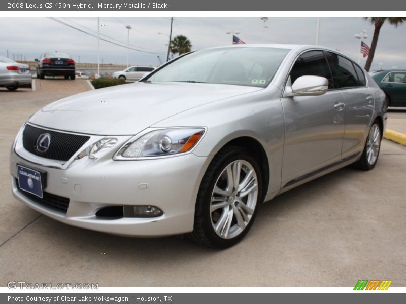 Mercury Metallic / Black 2008 Lexus GS 450h Hybrid