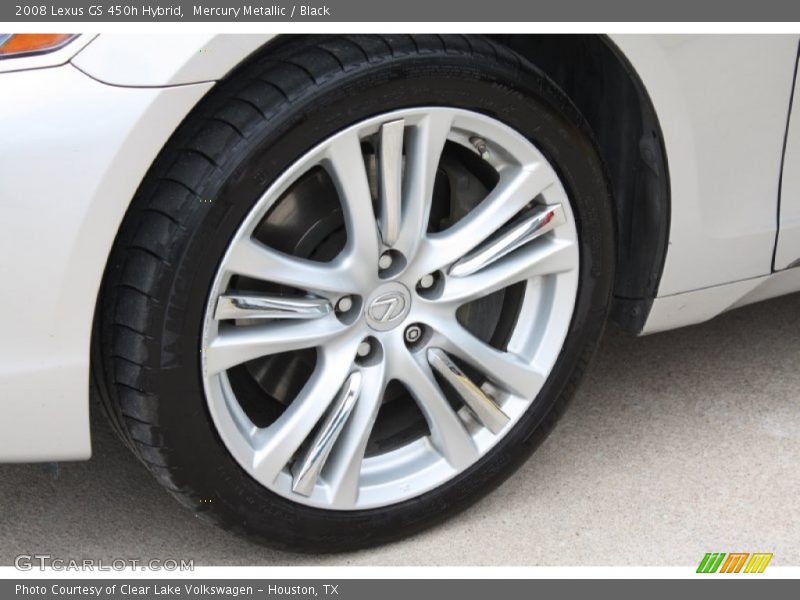 Mercury Metallic / Black 2008 Lexus GS 450h Hybrid