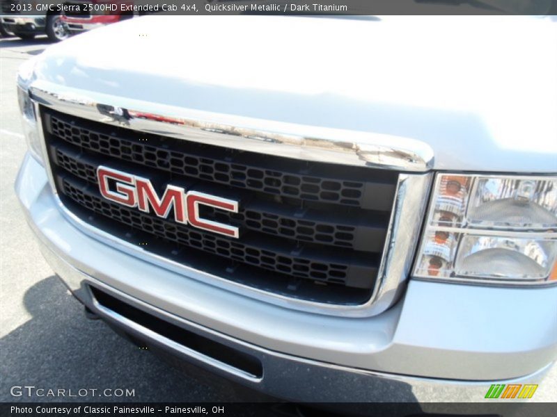 Quicksilver Metallic / Dark Titanium 2013 GMC Sierra 2500HD Extended Cab 4x4