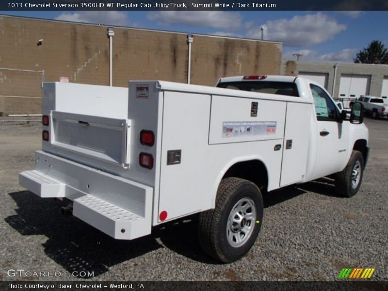 Summit White / Dark Titanium 2013 Chevrolet Silverado 3500HD WT Regular Cab Utility Truck