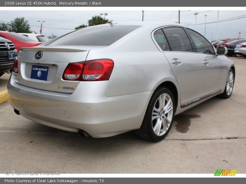 Mercury Metallic / Black 2008 Lexus GS 450h Hybrid