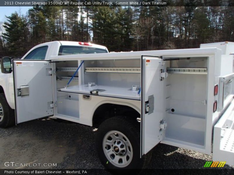 Summit White / Dark Titanium 2013 Chevrolet Silverado 3500HD WT Regular Cab Utility Truck
