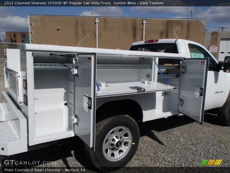 Summit White / Dark Titanium 2013 Chevrolet Silverado 3500HD WT Regular Cab Utility Truck