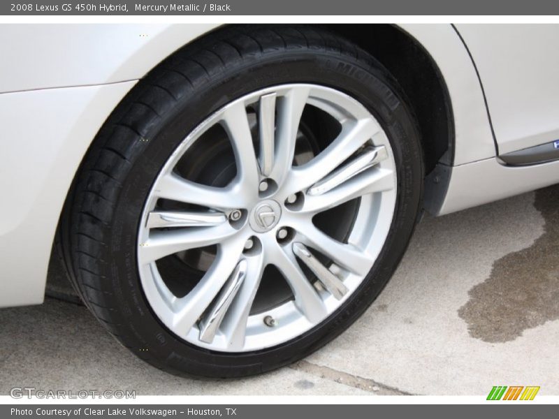 Mercury Metallic / Black 2008 Lexus GS 450h Hybrid