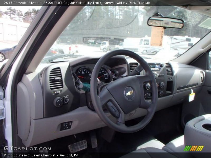 Summit White / Dark Titanium 2013 Chevrolet Silverado 3500HD WT Regular Cab Utility Truck