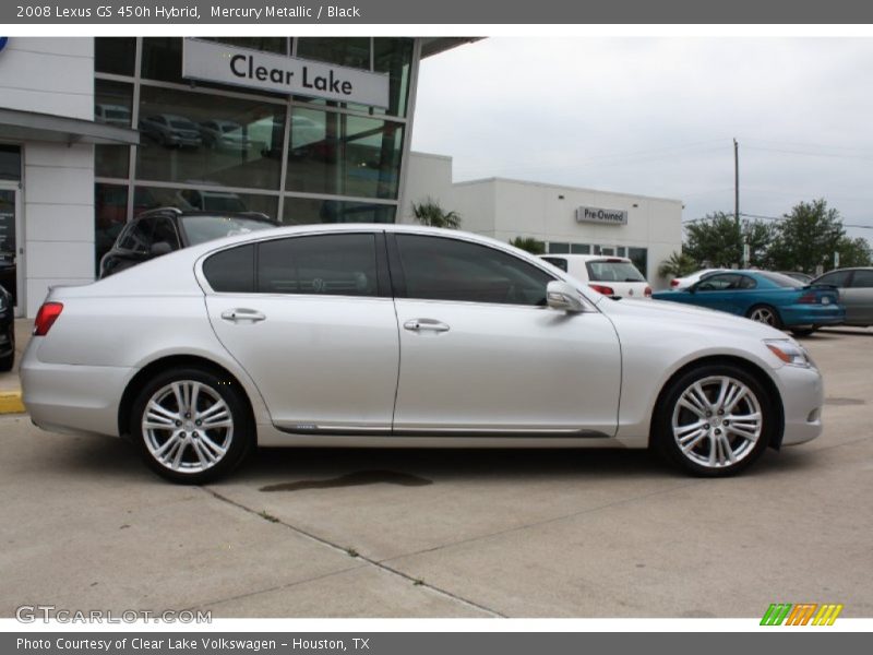Mercury Metallic / Black 2008 Lexus GS 450h Hybrid