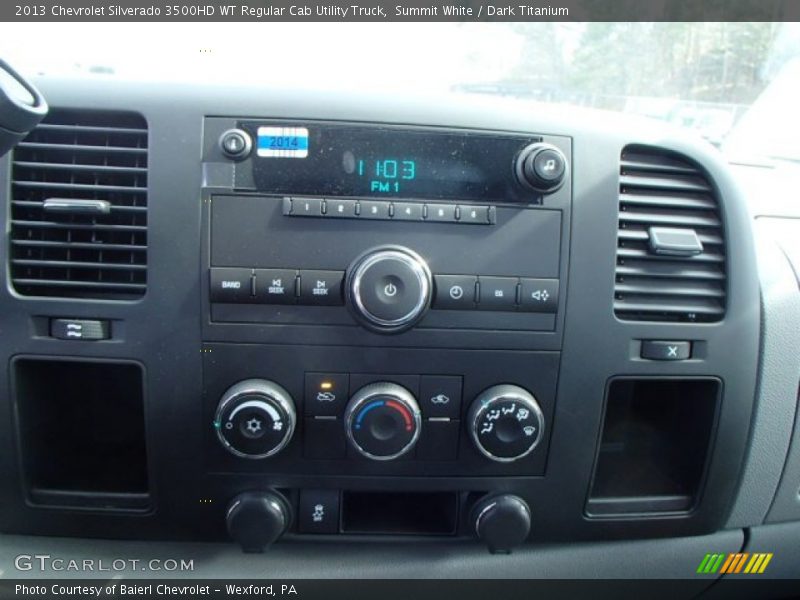 Summit White / Dark Titanium 2013 Chevrolet Silverado 3500HD WT Regular Cab Utility Truck